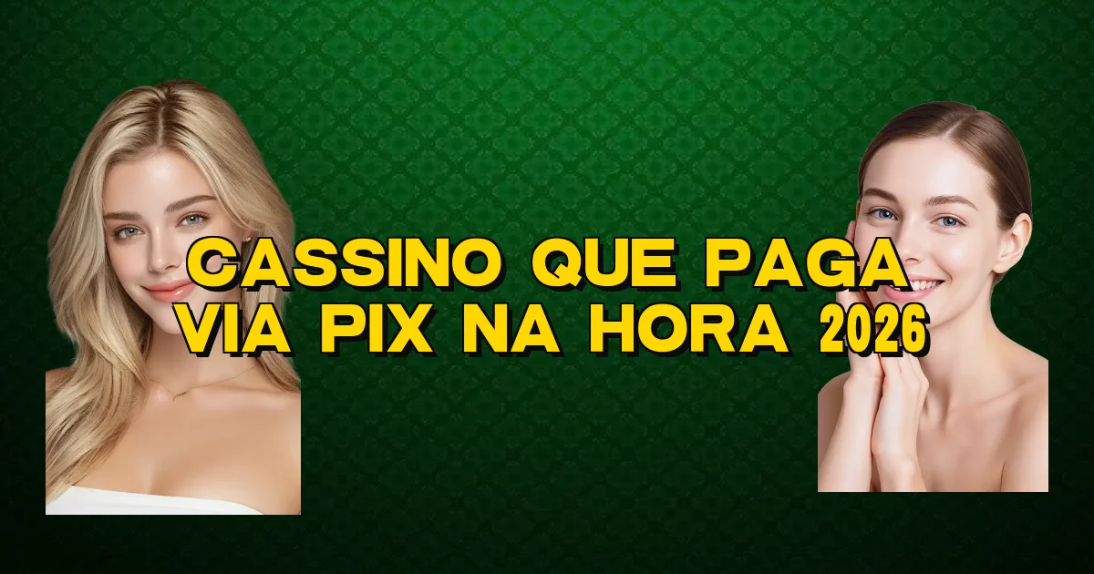 Cassino Que Paga Via Pix Na Hora 2026 Oficial